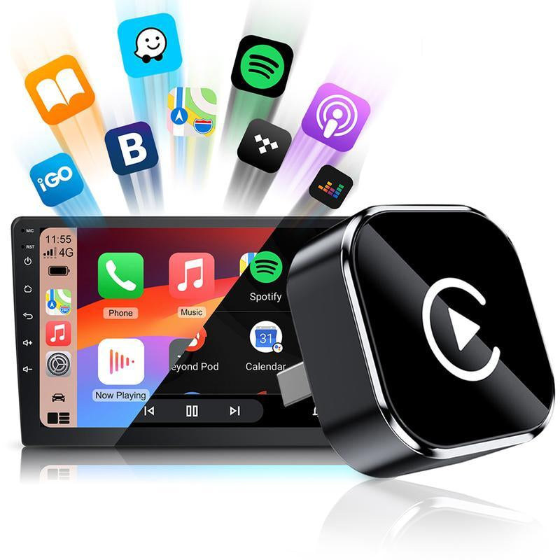 2025 Upgraded Wireless Carplay Screen : the Ultimate Portable Car Play Adapter for Seamless In-Car